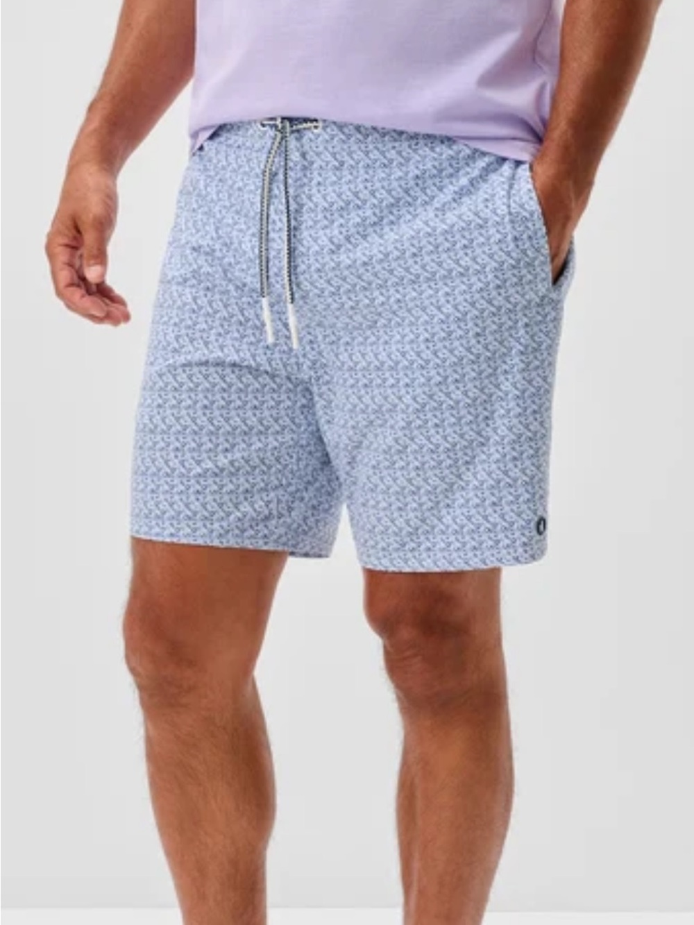 Johnnie-O Half Elastic 7” Swim Trunks